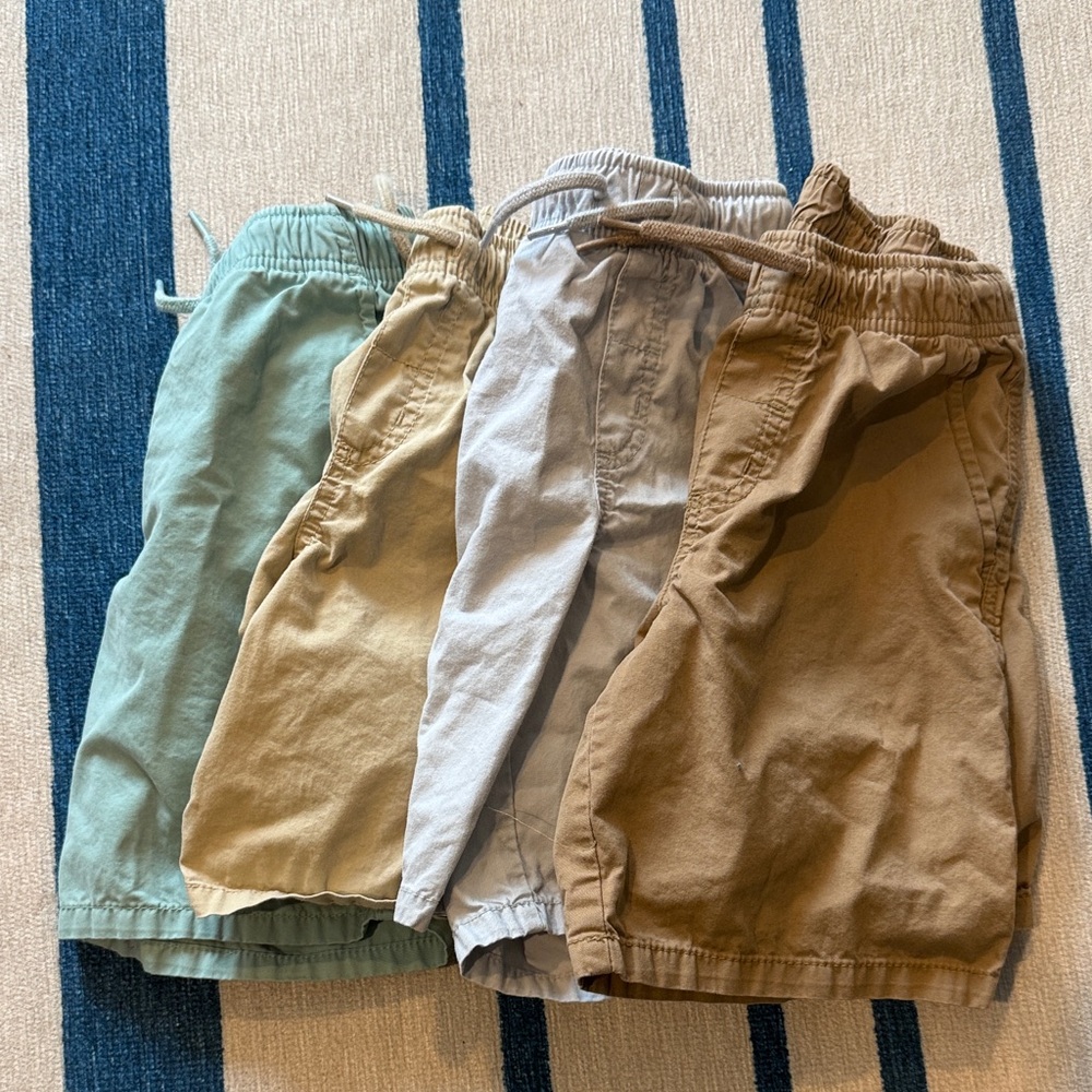 Cat & Jack boy’s Drawstring Shorts - Light Blue, Sage, Tan, Khaki.